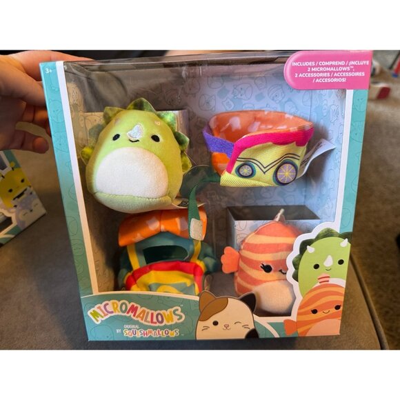 $10 WHEN BUNDLED Squishmallow Micromallows Squish Train Playset Tristan Lucienne - Picture 1 of 3